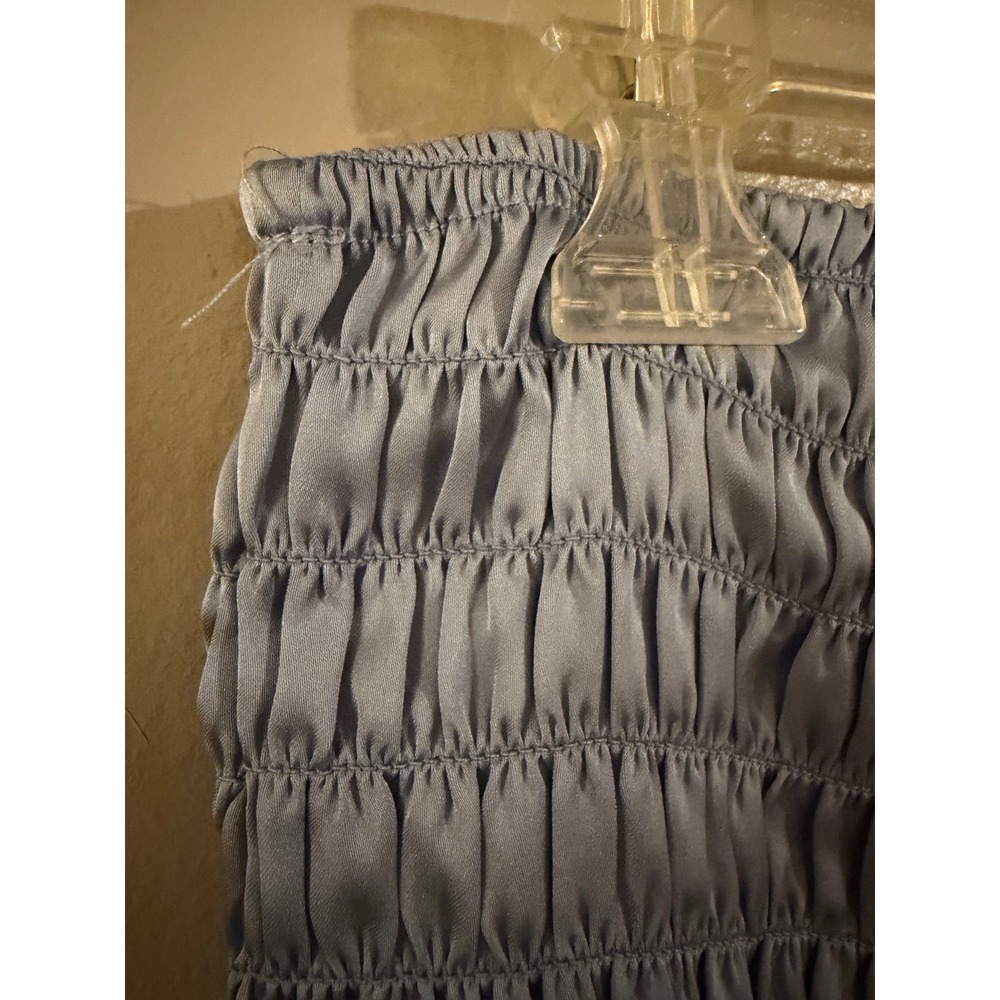 Intimately Free People Light Blue Smocked Satin Bloomers High Waist Shorts L - Picture 6 of 6